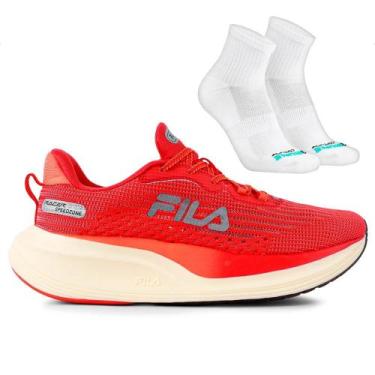 Imagem de Tênis Fila Racer Speedzone Feminino + Par de Meias Performance B2 Onli