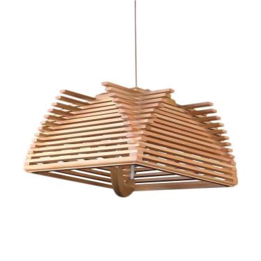 Imagem de Pendente Treviso Capri Madeira - Md96805-1