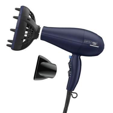 Imagem de Secador de cabelo INFINITIPRO BY CONAIR com difusor inovador, secador de cabelo de 1875 W, difusor inovador melhora cachos e ondas enquanto reduz o frizz