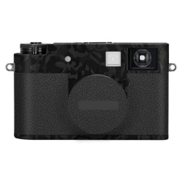 Imagem de X-Half Kit de película protetora para o corpo da câmera, acessórios de pele, decalques de vinil para FujiFilm X-Half XHalf (Shadow Camo Black + Couro Preto)