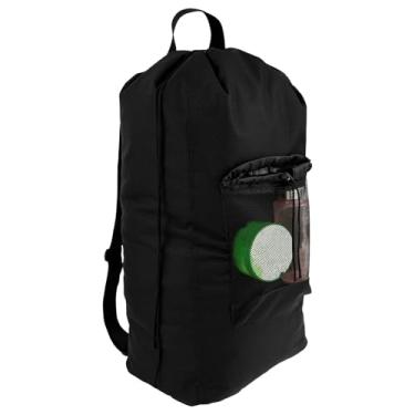 Imagem de Bolsa de roupa Oxford de grande capacidade com alça de ombro ajustável, suporte de carga forte, organizador de lavanderia para casa