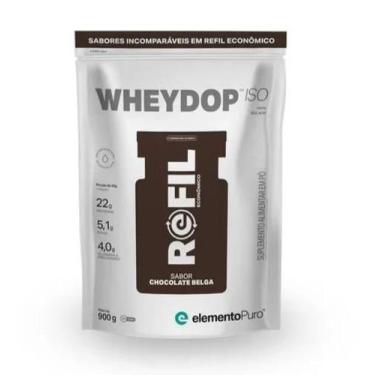 Imagem de Wheydop iso refil 900g - elemento puro, CHOCOLATE BELGA