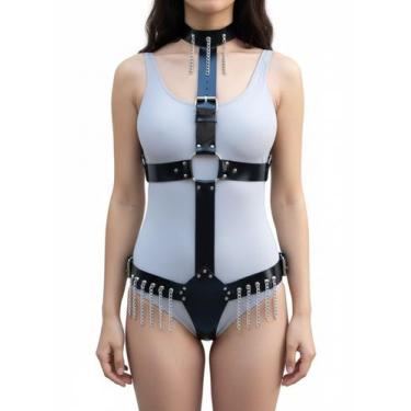 Imagem de Harness Gladiatrix BY017 Couro Legítimo - Blood Art, G