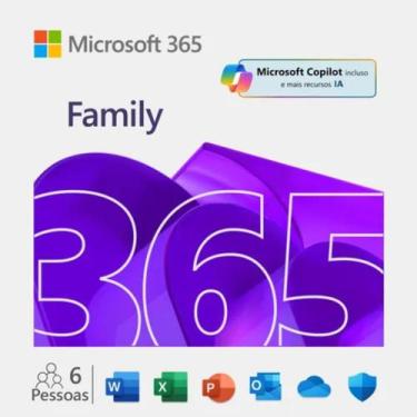 Imagem de Microsoft 365 Family 6 usuários 1TB one drive cada - 12 Meses