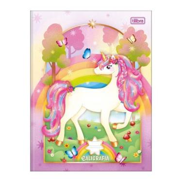 Imagem de Caderno de Caligrafia Brochura Capa Dura Unicórnio Blink 40 Folhas - T