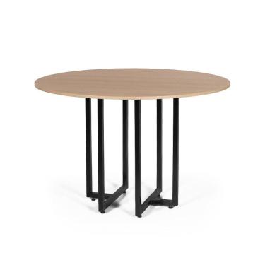 Imagem de Mesa de Jantar 4 Lugares 120cm Redonda Industrial Dommus - Straub Web