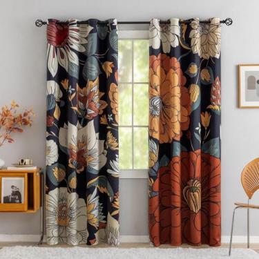 Imagem de Cortinas Blackout Tyrot Boho Floral 100% Blackout 240x260cm