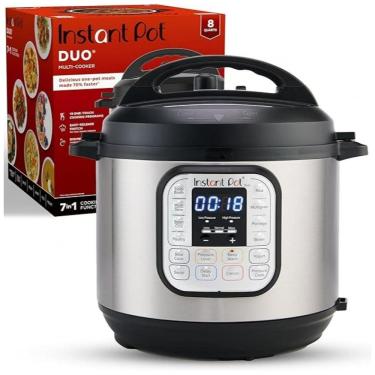 Imagem de Panela de Pressão Elétrica Duo 80, 7 em 1, Aço inoxidável, 110v, INSTANT POT IP DUO80, Prateado