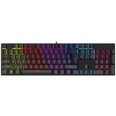 Imagem de Teclado Gamer Satellite GK-31 King Fight RGB Mecanico com Fio Preto - 