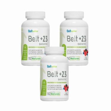 Imagem de 3x Belt+23 Bariatric Plus Mastigável- Frutas Vermelhas - Belt Nutritio