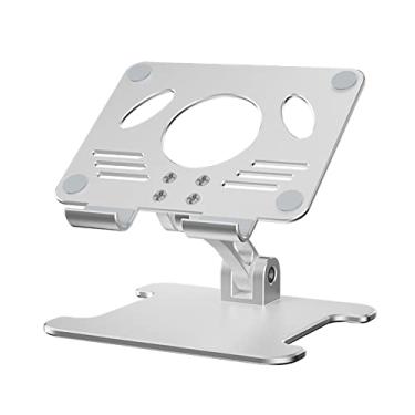 Imagem de Suporte de tablet para laptop de 4,7 a 12,9 polegadas Rack de resfriamento universal dobrável ângulo ajustável para mesa de escritório (cor: 1) (1) (1) (1)