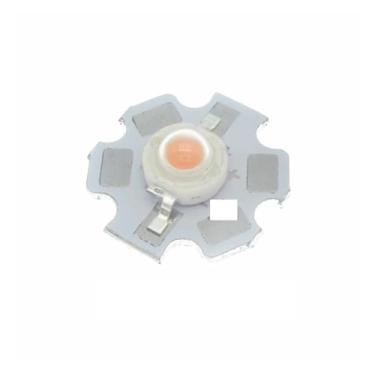 Imagem de 10 peças 1W-36W placa de base de alumínio redonda instalação dissipador de calor 1W diodos LED de alta potência espectro branco quente branco quente vermelho verde azul (1W 20 mm branco, amarelo 2000K