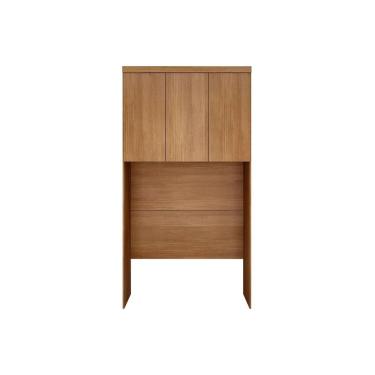 Imagem de Armário Aéreo Modulado Ponte Solteiro Rizon c/ 3 Portas cor Freijo Cumaru - Novo Horizonte