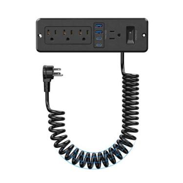 Imagem de Regleta de alimentación para cajón HEZI con USB-C de 65W y cable de 6 