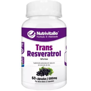 Imagem de TRANS RESVERATROL 600MG 60 CAPS NUTRIVITALLE