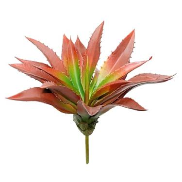 Imagem de Forever bene Suculentas artificiais grandes de 32 cm, plantas de aloe, flores falsas de toque real, sem vaso, agave falsa, perfeita para casa, casamento, arranjo de festivais, planta de Aloe Vera