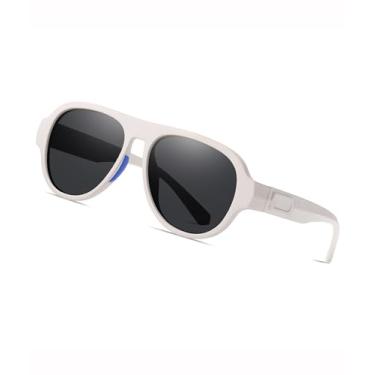 Imagem de Óculos de sol masculinos polarizados óculos de sol modernos esportivos óculos escuros legais corrida pesca SY6118, Armação bege | Lente preta, Large