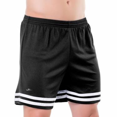 Imagem de Short masculino plus size futebol lazer academia Elite 100% poliéster,