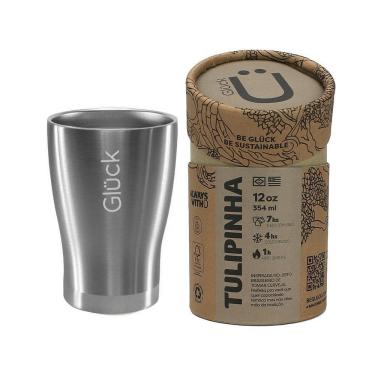 Imagem de Copo Térmico Gluck Tulipinha Cerveja 354Ml Silver Steel