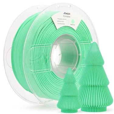 Imagem de AMOLEN Filamento de impressora 3D fosco PLA, filamento PLA verde Wasabi de 1,75 mm com acabamento fosco liso, filamento de impressão 3D para a maioria das impressoras 3D FDM, precisão dimensional +/-