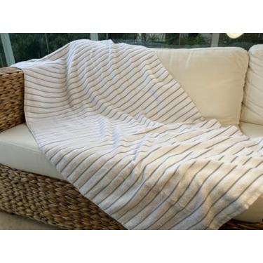 Imagem de Kit 2 Toalha Banho e 1 Rosto Branca Listrada Alta Absorção Maciez Conforto Resistente Hotelaria Spa (Listra Cinza)