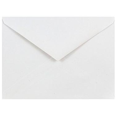 Imagem de Envelopes de convite de papel da JAM – Branco – Pacote com 50, White V-flap, A6