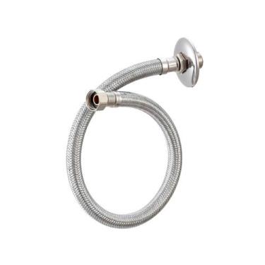 Imagem de Engate Mangueira Flexível Trançado Aço Inox 60cm Quente Fria - Dazie M