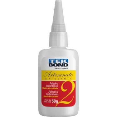 Imagem de Cola Adesivo Instantâneo Artesanato 2 50G - Caixa com 10 Unidades - Te