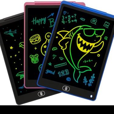 Imagem de Tablet LCD Infantil para Desenho, 8 Polegadas, Lousa Mágica Digital Colorida, Tela Eletrônica para Escrita e Desenho