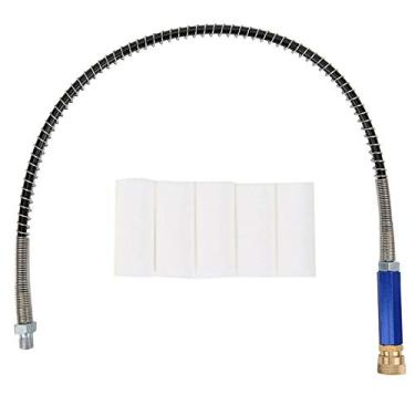 Imagem de Mangueira Flexível Alumínio de Alumínio de Alta Pressão Filtro de Mola Mangueira Cabeça Feminina de Fio Externo, Separador Universal de água do Cilindro de Oxigênio para Inflador