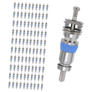 Imagem de Núcleo de válvula para R410 R32 R22, alta pressão com vedação de teflon, peça de substituição HVAC ideal para sistemas de refrigeração e ar condicionado, 100 peças