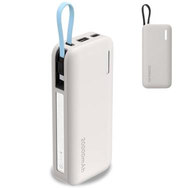 Imagem de KONXISA Capa para CUKTECH CP25 Power Bank 45W 20000mAh, capa protetora de silicone macio, leve, resistente a quedas e poeira, cinza