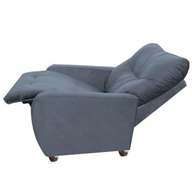 Imagem de Poltrona Para Extensão De Cílios Reclinável Suede Imperio Moderno Grafitte