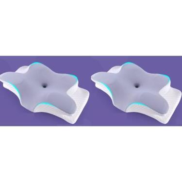 Imagem de Travesseiro ortopédico borboleta cervical para combate a dores na colu