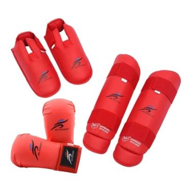 Imagem de Pegciuho Luvas de Boxe, Caneleiras com Sapatos, Conjunto de Equipamentos de Karatê, Luvas de Sparring, para Sparring de Muay Thai, L