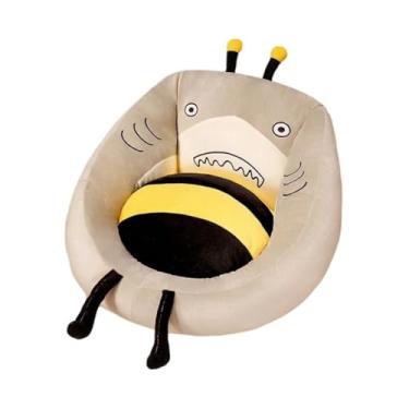 Imagem de Ｂｅｓｇａ Cossa de cadeira de cadeira de grama recheada de desenho animado Almofada Confortável Creative Creative Tatami Lounge Chave Bad Pad Pad para Cafe, Bee L