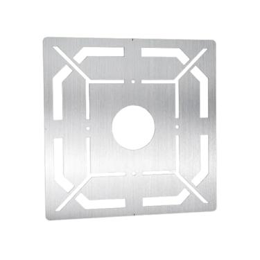 Imagem de Generic Régua de medição de ralos de piso, localizador de medidas de azulejos, prática para instaladores profissionais, corte preciso de azulejos em aço, Pequeno Orifício de Abertura