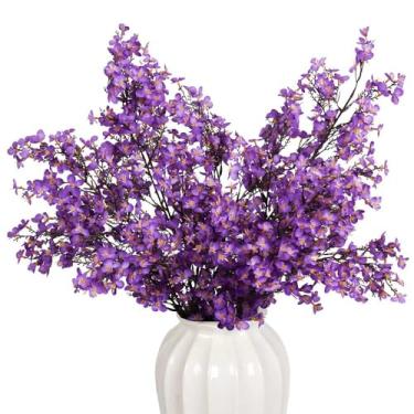 Imagem de Srifoliage Flores artificiais, 3 peças de flores falsas de seda de 94 cm para vaso, hastes florais falsas, plantas artificiais e flores para festa de casamento, loja, escritório, decoração de casa (3