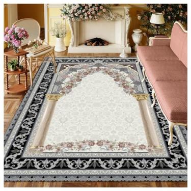 Imagem de SPXMQSS Tapetes de área para sala de estar, tapete de quarto grande antiderrapante tapetes ultra macios laváveis para sala de estar, quarto, sala de jantar sob a mesa A 1,5 x 2,4 m