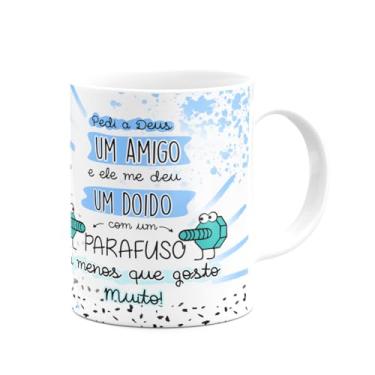 Imagem de JPS INFO, Caneca Amizade - Pedi a Deus um amigo - 325ml