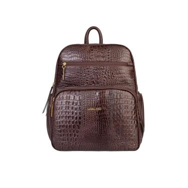 Imagem de Mochila feminina de couro croco Zaya-Feminino