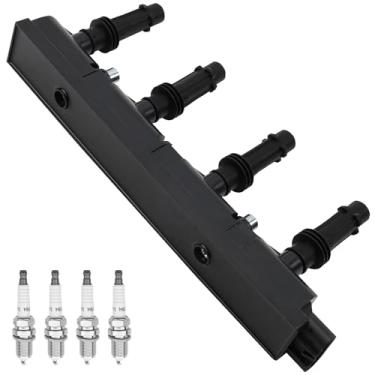 Imagem de DRIVESTAR Conjunto de 4 bobinas de ignição UF669 e 4 velas de ignição compatíveis com Buick Encore 2013-2019, Chevy Cruze 2011-2015, 2016 Limited, 2012-2019 Sonic, 2015-2019 Trax,2011 Volt