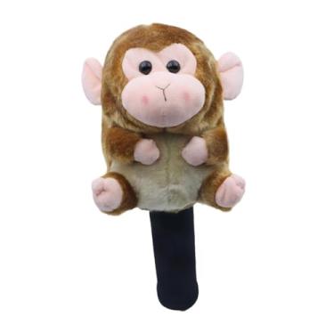 Imagem de KiBcsLic Capa Protetora de Pelúcia para Golfe, Divertida E Original, a Arranhões, Universal, Macaco Motorista