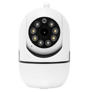 Imagem de Câmera Babá Eletrônica Wi-Fi 360° Smart Premium com Visão Noturna Full HD Sensor de Movimento App iOS/Android Alerta no Celular Slot MicroSD – Vigilância para Casa, Escritório, pet e Bebê