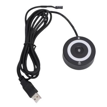 Imagem de SPYMINNPOO Leitor de Impressão Digital USB Plug and Play Reconhecimento de 360 ​​graus para PC Laptop Desktop Com Cabo de 1,5 M Login Rápido 0,5s Scanner Biométrico ABS Preto