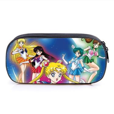 Imagem de Estojo para lápis Sailors Moons Cartoon Anime de grande capacidade