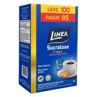 Imagem de Adoçante Sucralose em Pó 100 Sachês Linea 50g