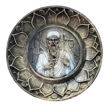 Imagem de Incensário Prato de Orixás 12cm em Resina Oxalá