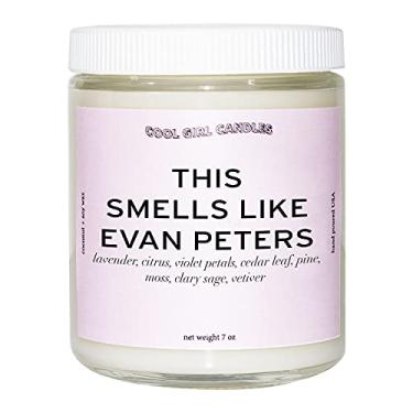 Imagem de Cool Girl Candles | Esta vela perfumada tem cheiro de Evan Peters | Cera de soja de coco totalmente natural | As melhores velas perfumadas fortes para fragrância doméstica | Queima limpa | Presentes