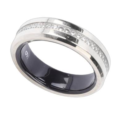 Imagem de Heayzoki Anel Inteligente para Mulheres e Homens, Rastreador de Saúde Com 100 Modos Esportivos, Monitoramento Remoto do Sono, Atividade à Prova de água IP68, Anel Rastreador de Fitness (7#)